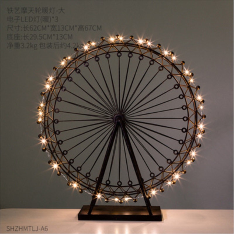 Art Craft Restaurant - Iron art Ferris wheel decorations, home