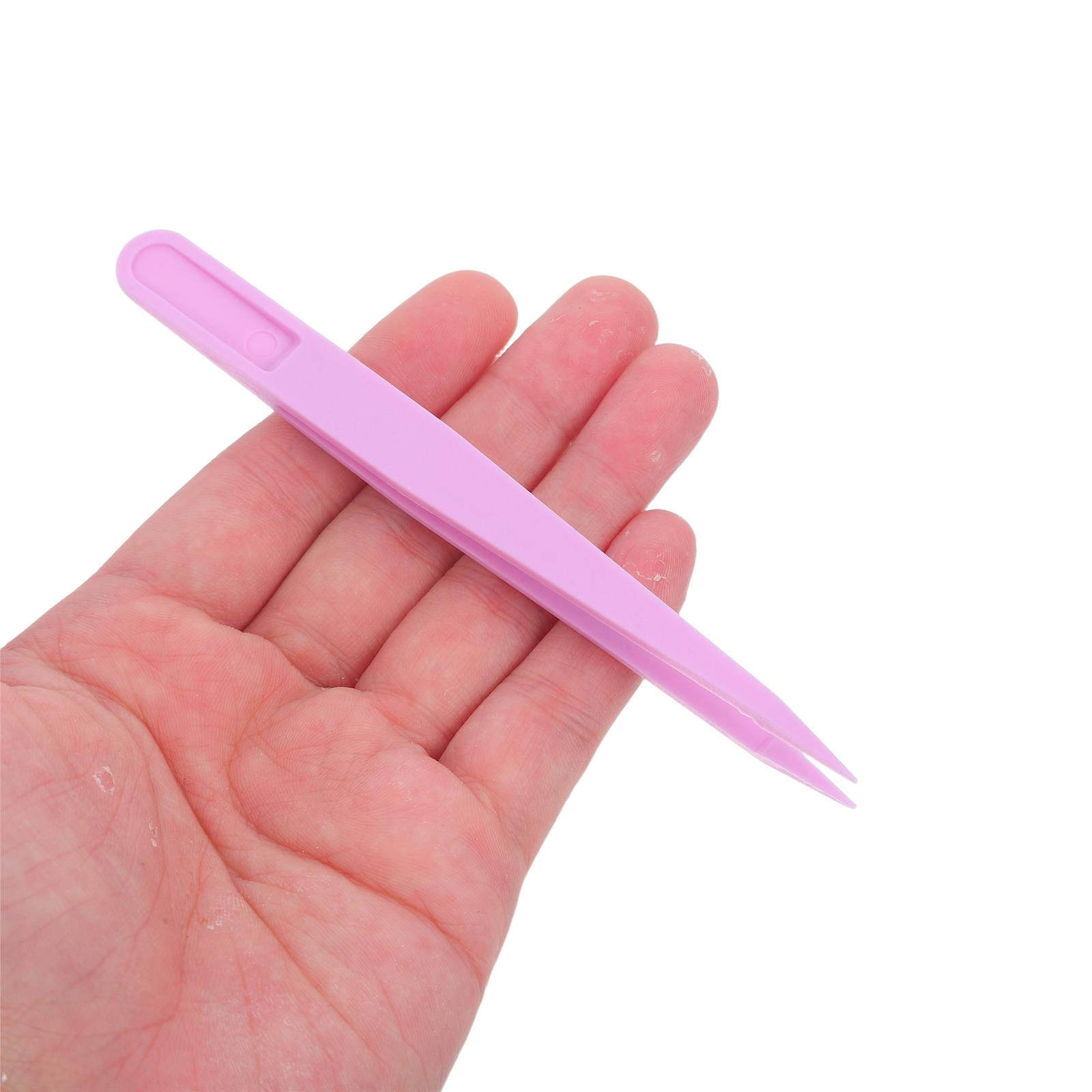 Art Craft For Preschool - 20Pcs Children Plastic Tweezers Straight Tip