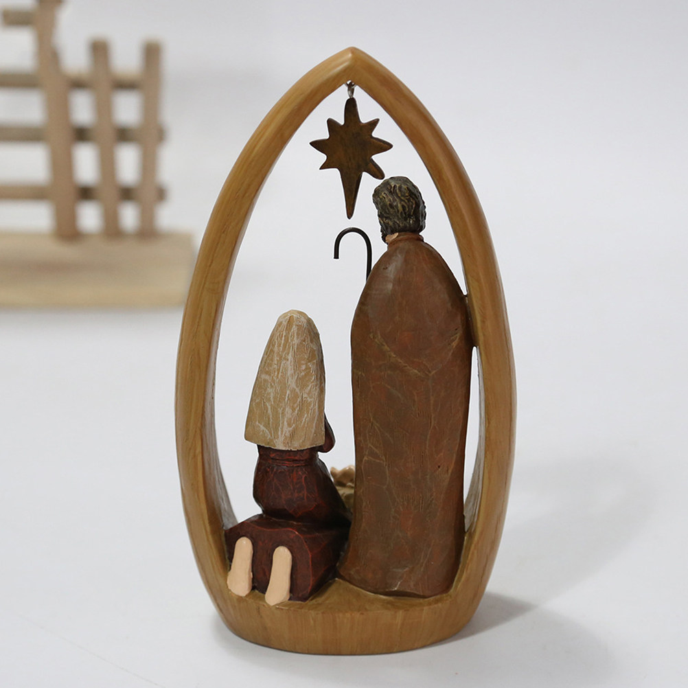 Art Craft Restaurant - 1Pcs Nativity Scene Christian Decoration Lightweight