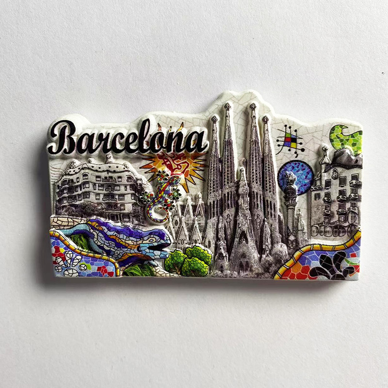 Art Craft Magnet - Barcelona Souvenirs Home Decor Collection Arts
