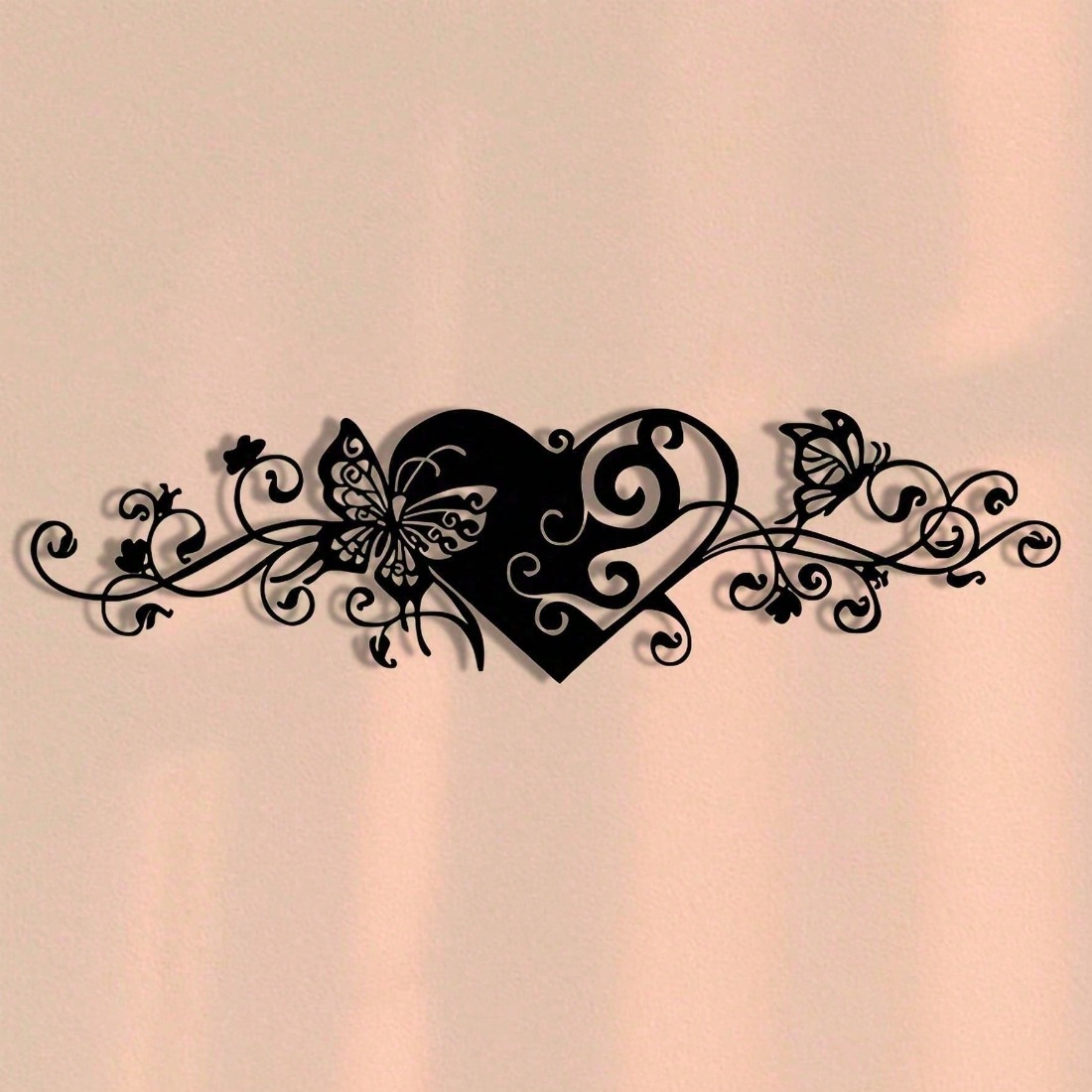 Art Craft Butterfly - Minimalist 2D Metal Wall Art, Waterproof