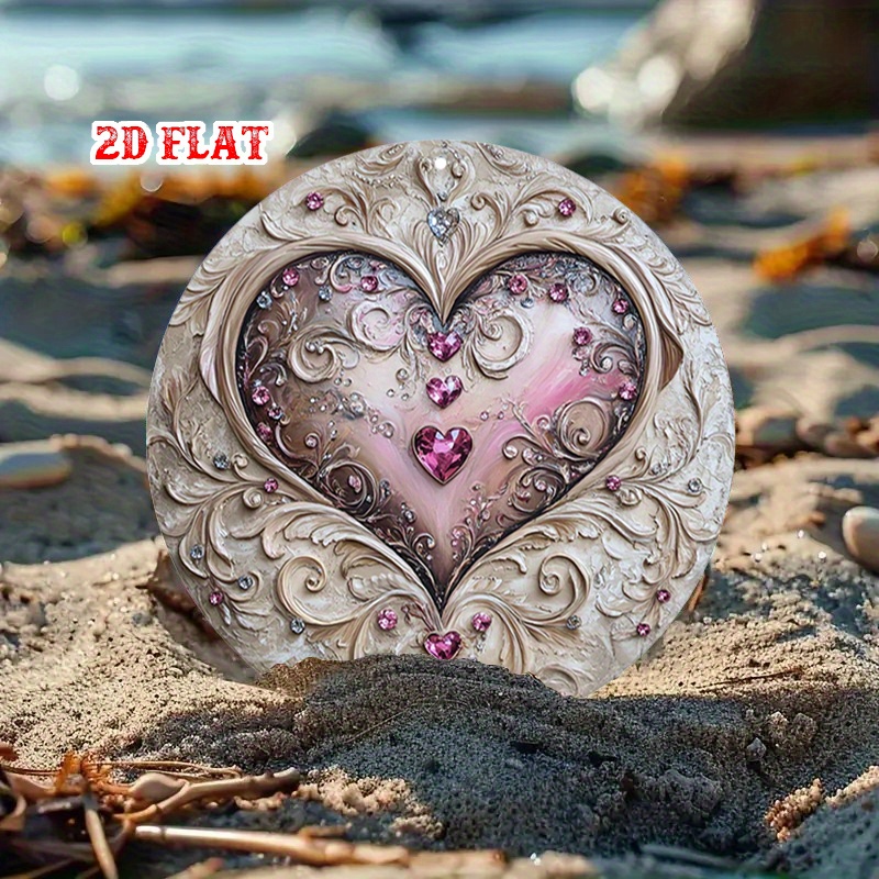 Heart Shaped Iron Wall Art wit - Art Craft Restaurant recension och pris