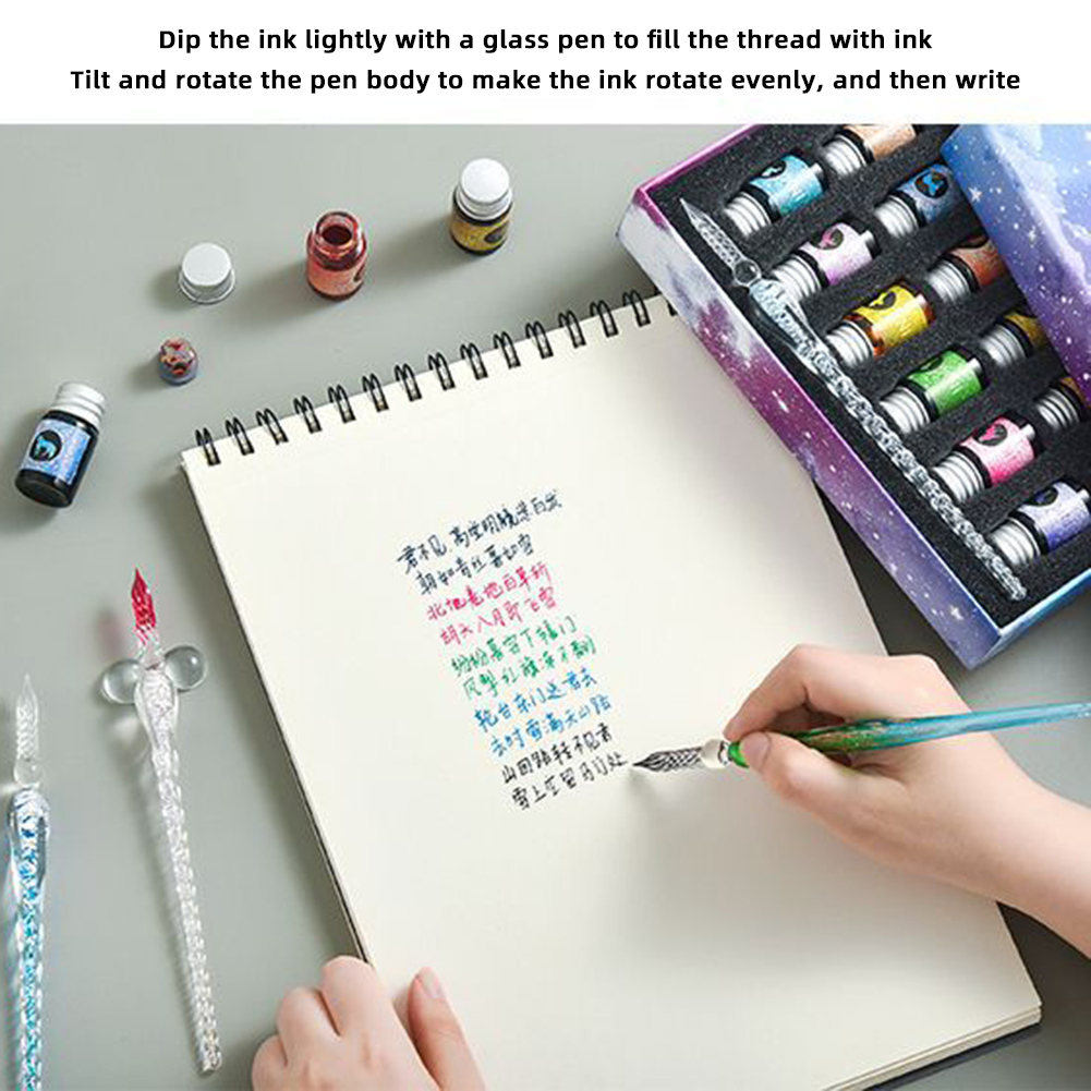 Calligraphy Glass Dip Pen Ink  - Calligraphy Pen Set recension och pris