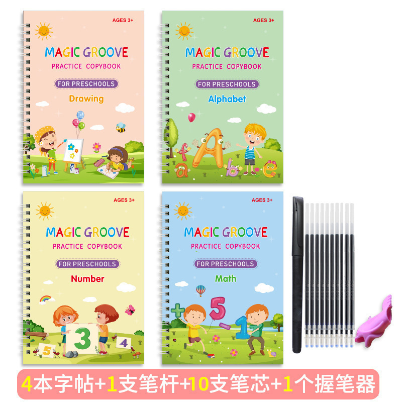 4 Books/set(free 1 Pen+10 Refi - Calligraphy Pen Set recension och pris