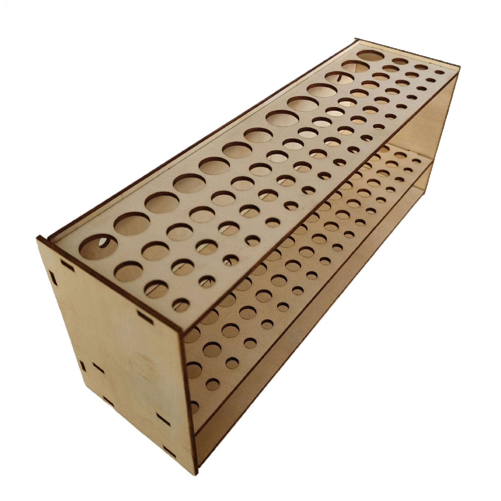 67-Slot Premium Wooden Brush H - Art Craft Organizer recension och pris