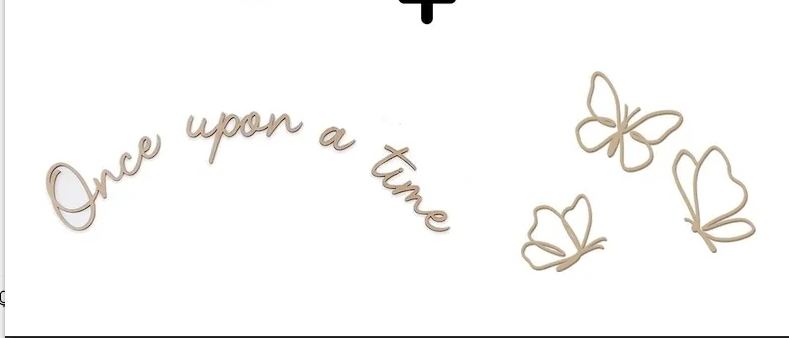 Once Upon a Time Wall Sign Woo - Art Craft Butterfly recension och pris