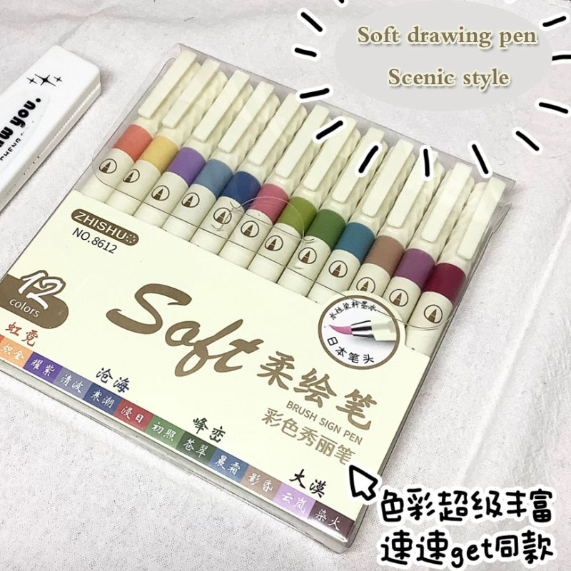 24/3 Color Vintage Watercolor  - Calligraphy Pen Set recension och pris