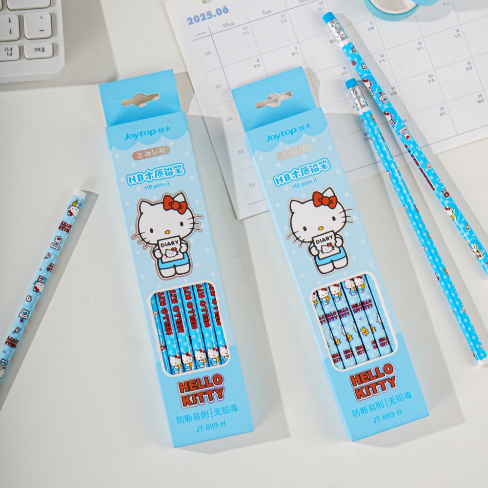 12Pcs Genuine Sanrio Hello Kit - Calligraphy Pen Set recension och pris
