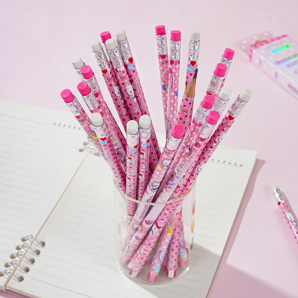 12Pcs Genuine Sanrio Hello Kit - Calligraphy Pen Set recension och pris