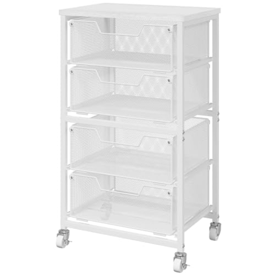 4-Drawer Rolling Storage Cart, - Art Craft Organizer recension och pris