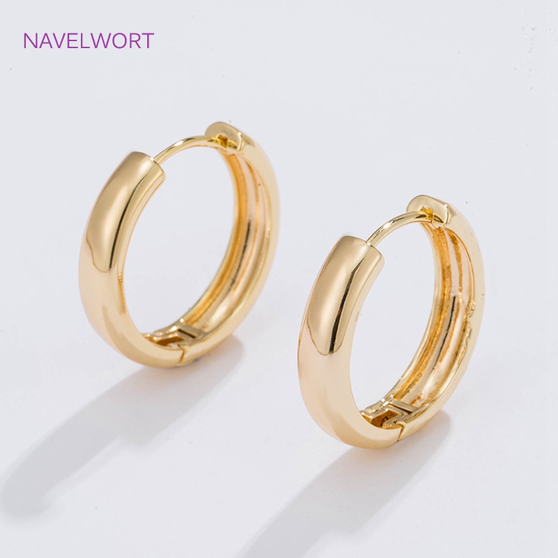 6 Sizes Gold Plated Circle Hoo - Art Craft Making recension och pris