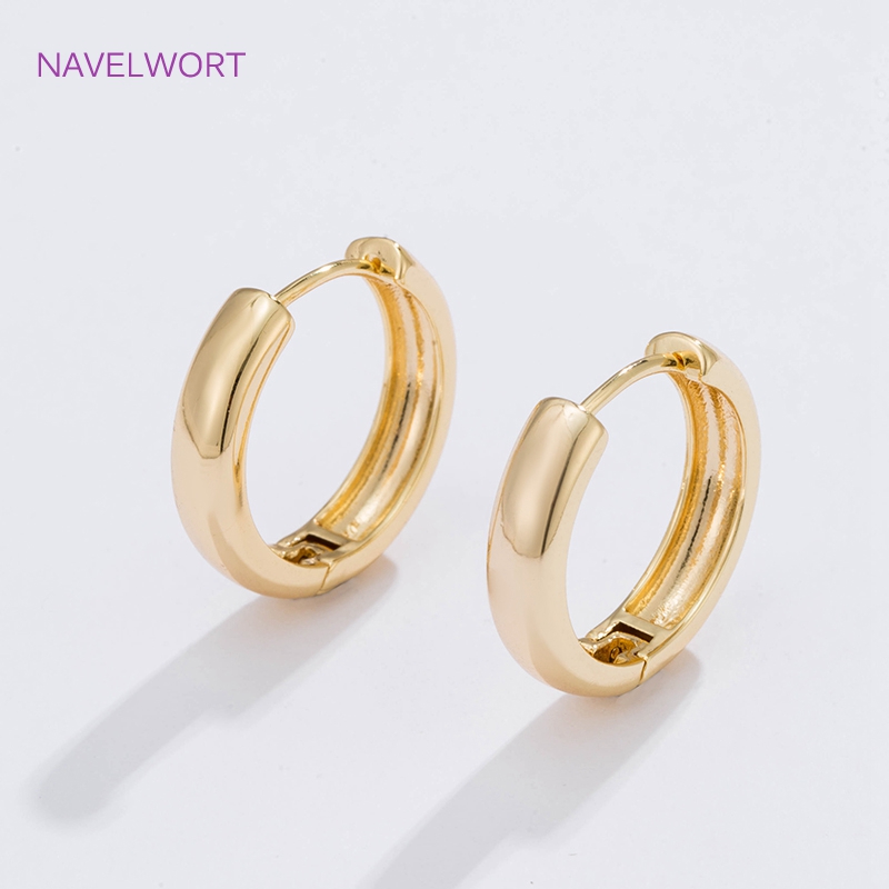 6 Sizes Gold Plated Circle Hoo - Art Craft Making recension och pris