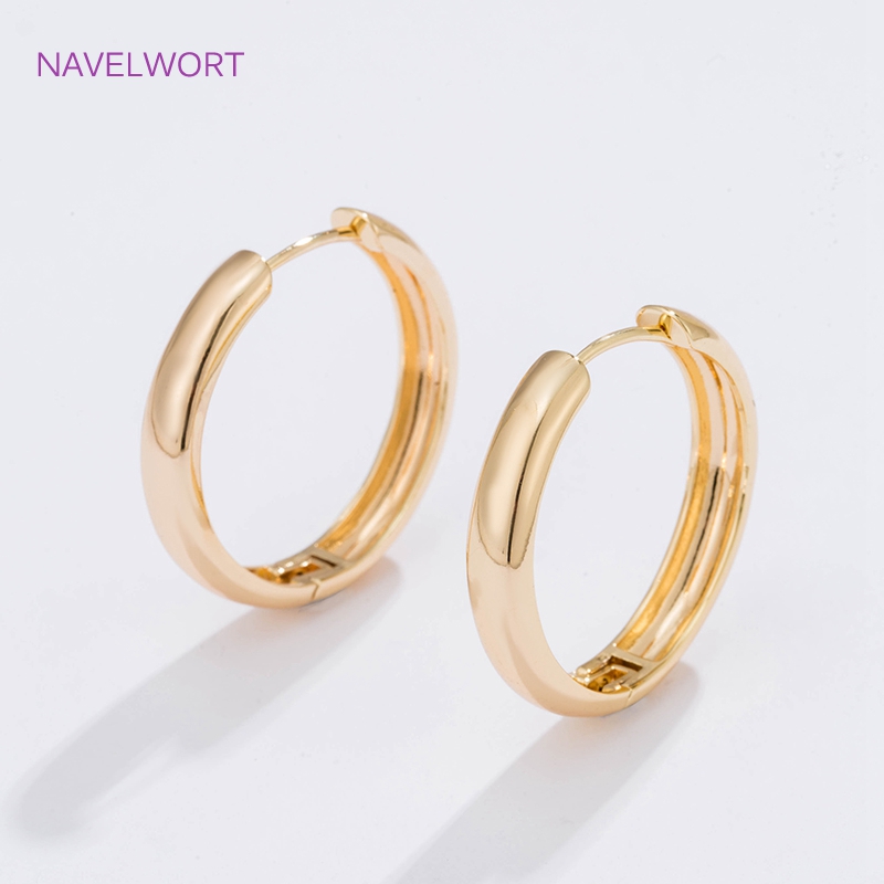 6 Sizes Gold Plated Circle Hoo - Art Craft Making recension och pris