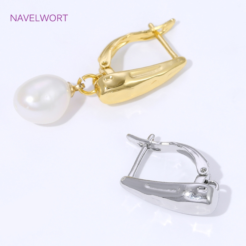18K Gold Plated Smooth Earring - Art Craft Making recension och pris
