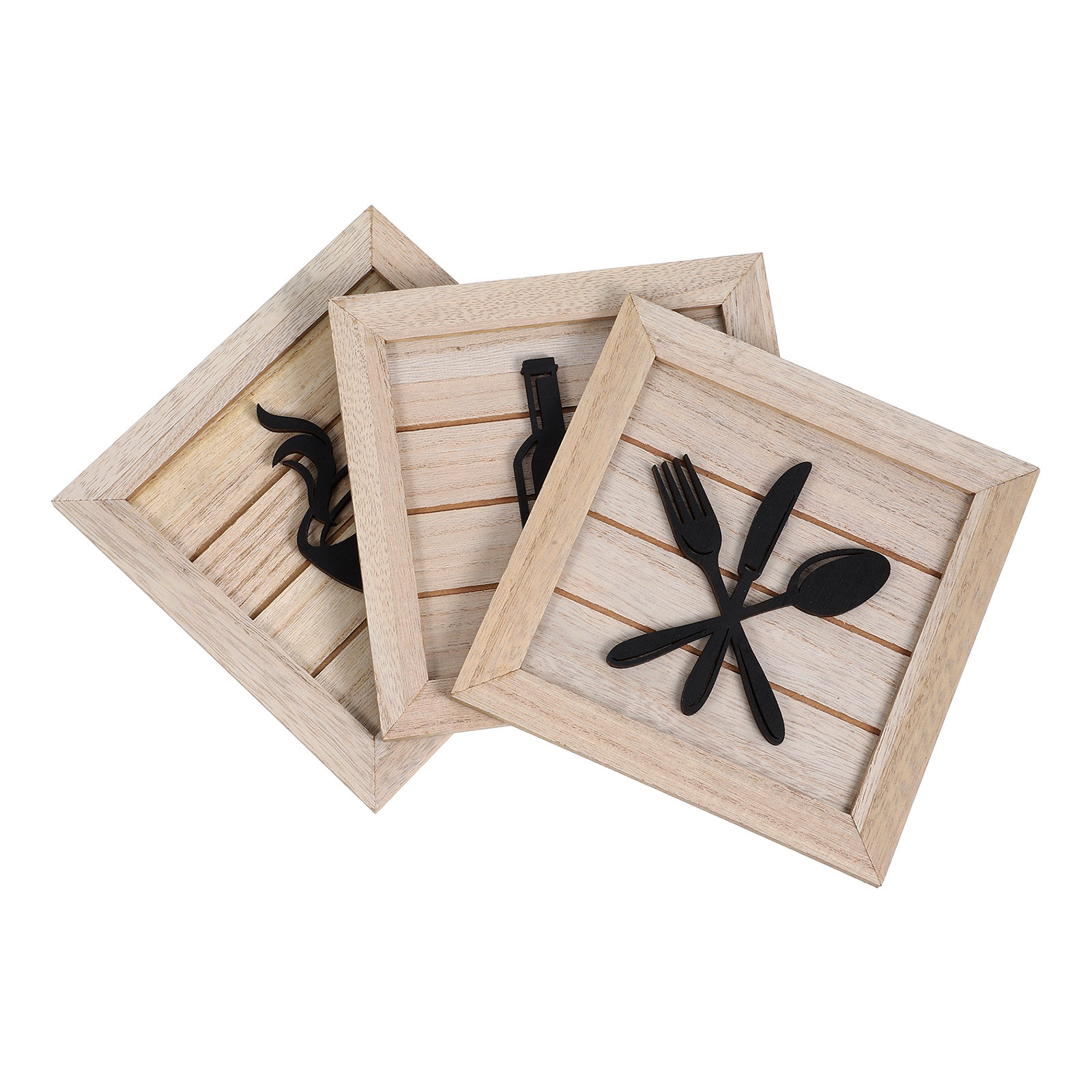 3Pcs Kitchen Fork Knife Wall H - Art Craft Restaurant recension och pris
