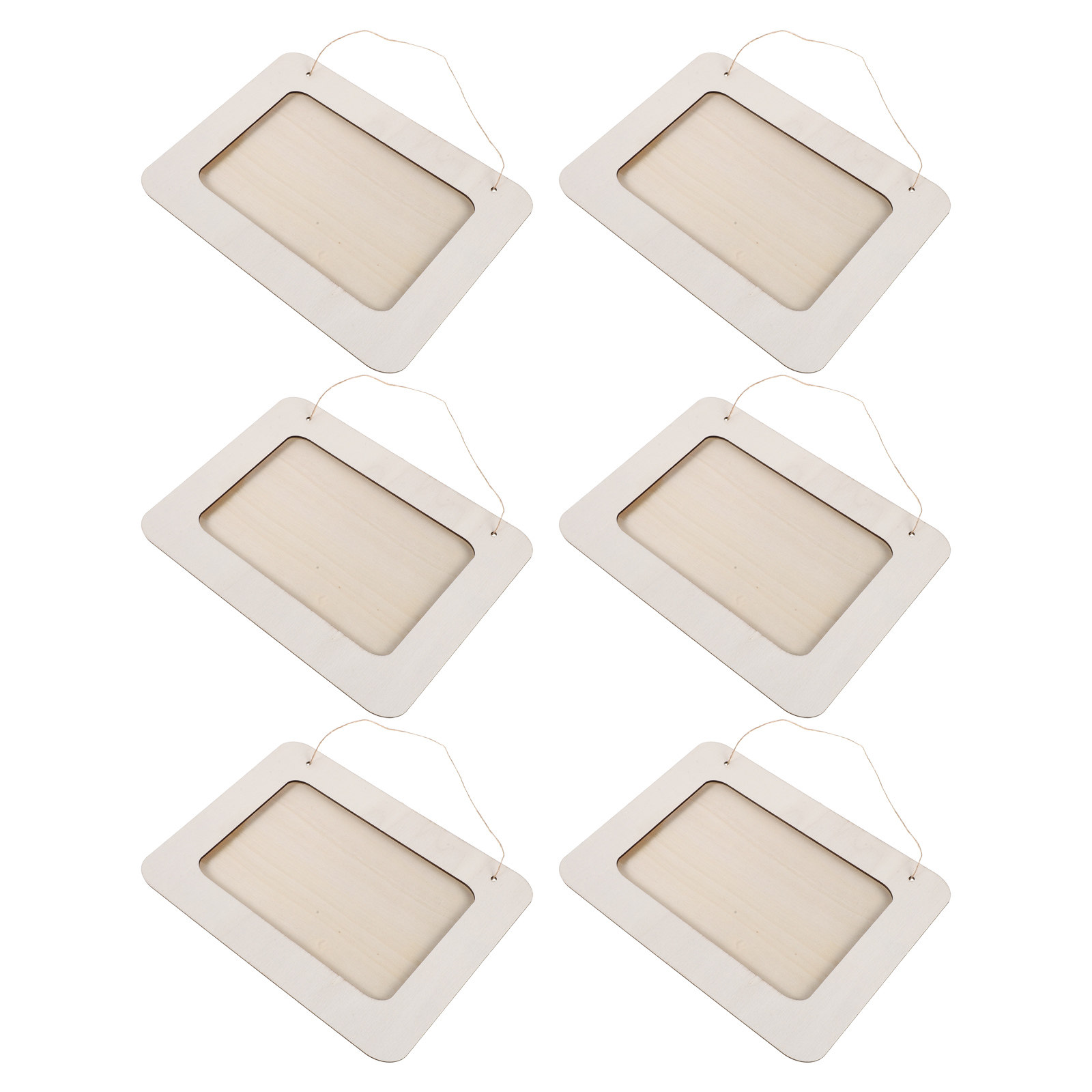 6Pcs Wooden Picture Frames for - Art Craft For Preschool recension och pris