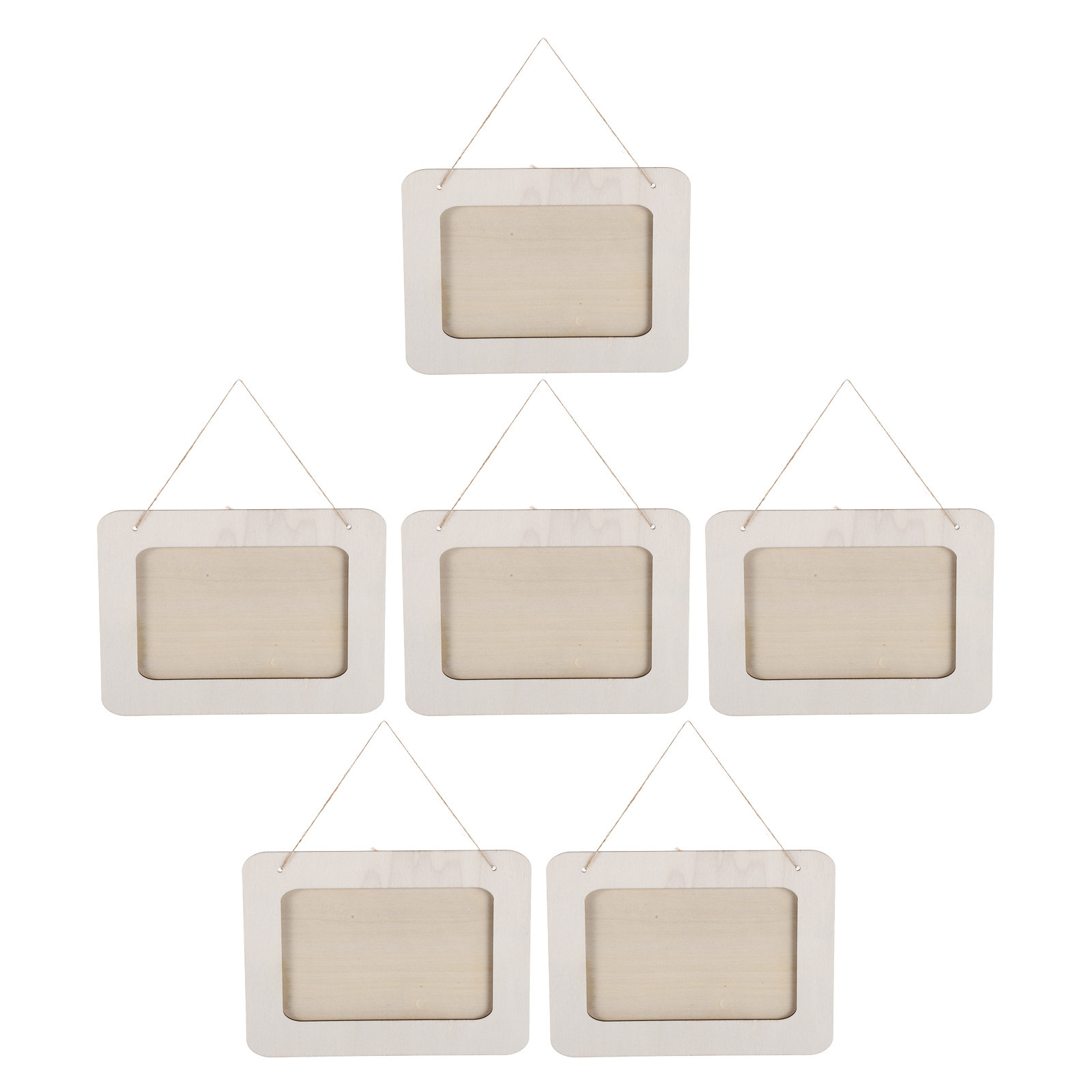 6Pcs Wooden Picture Frames for - Art Craft For Preschool recension och pris