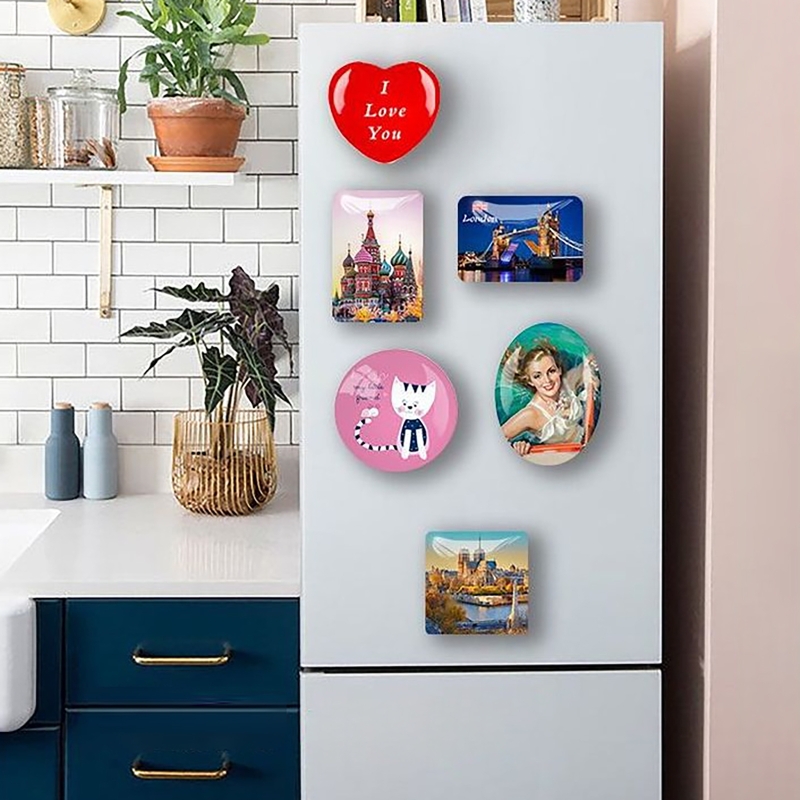 50/100PCS 50*50mm Magnet Refri - Art Craft Magnet recension och pris