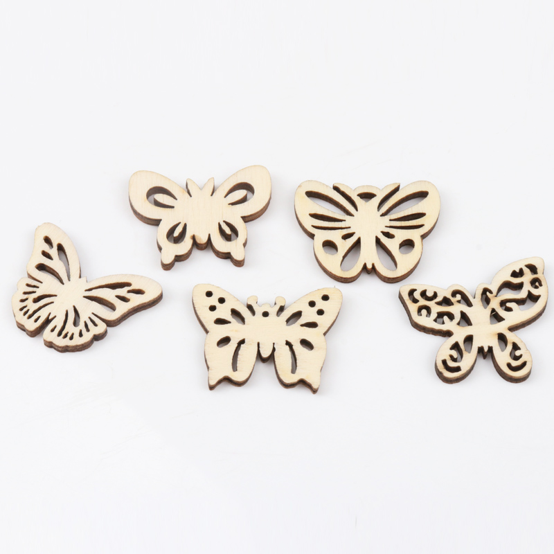 Natual Butterfly Pattern Woode - Art Craft Butterfly recension och pris