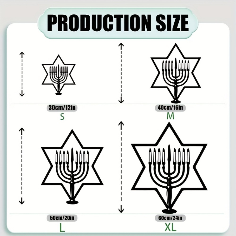 CIFBUY Metal Wall Art Menorah  - Art & Craft Hari Raya recension och pris