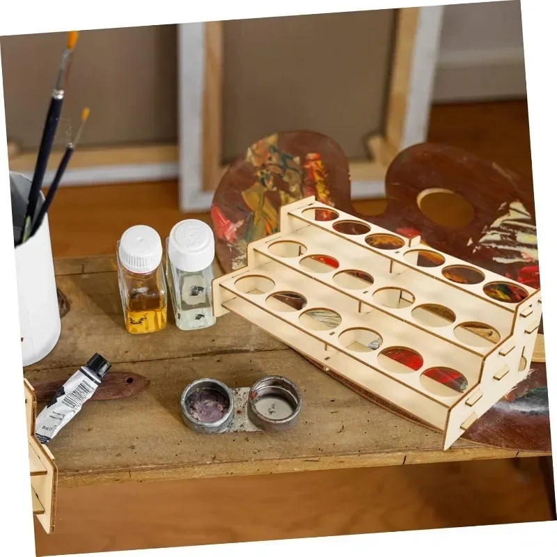 Wooden Paint Rack Organizer fo - Art Craft Organizer recension och pris
