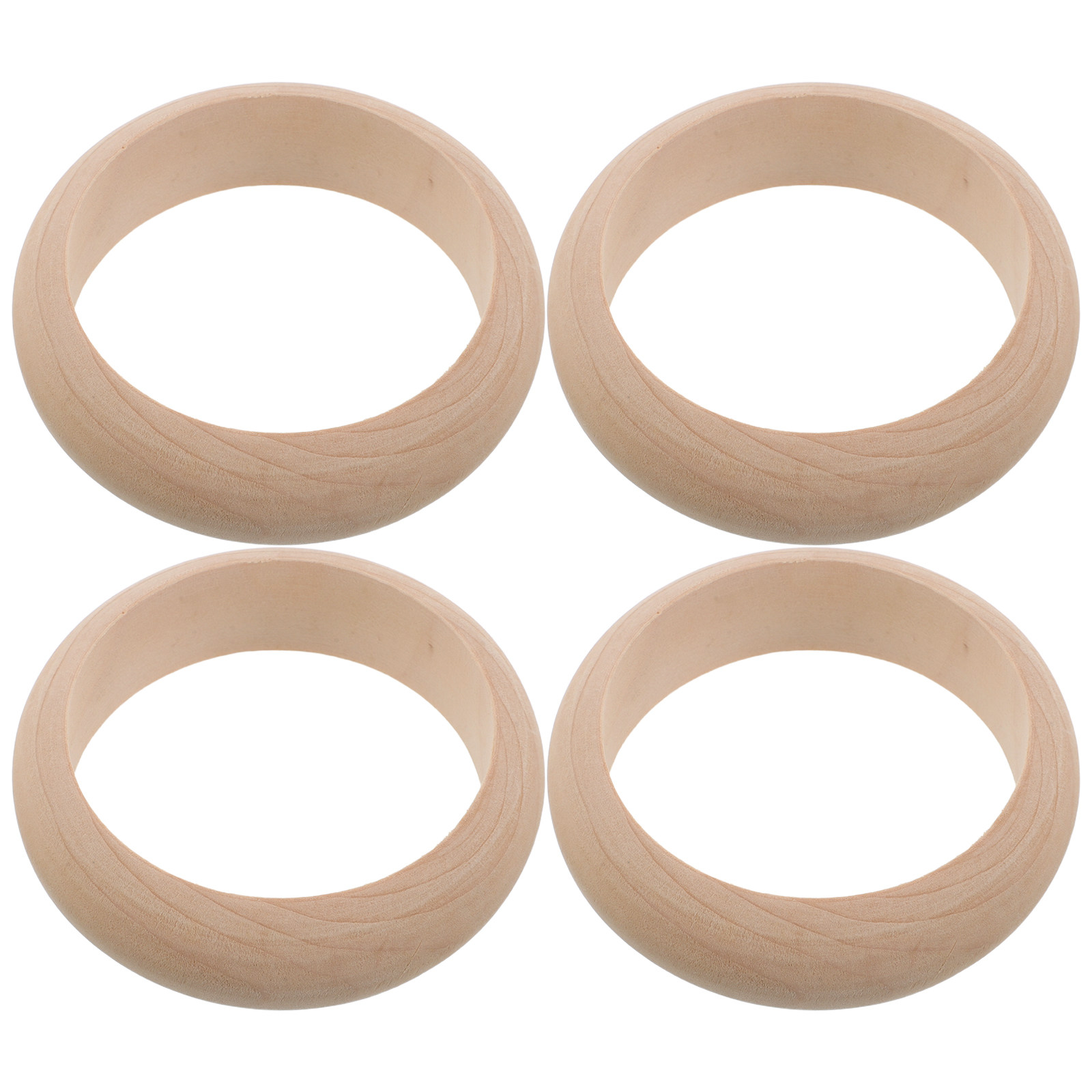 4Pcs Solid Wood Bangle Blanks  - Art Craft Making recension och pris
