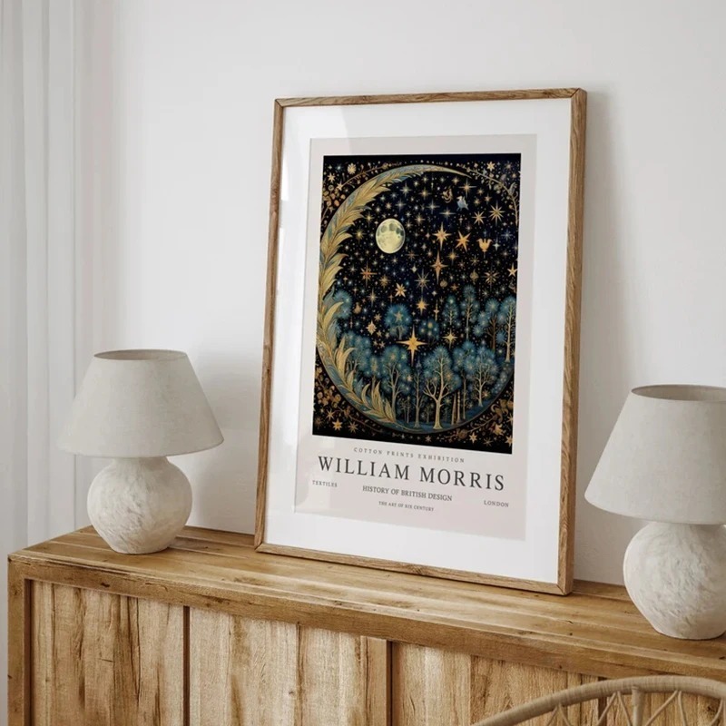 Vintage Moon and Stars William - Art Craft William Morris recension och pris