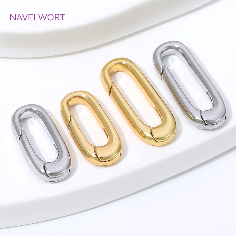 1/2/4Pcs 18K Gold Plated Oval  - Art Craft Making recension och pris