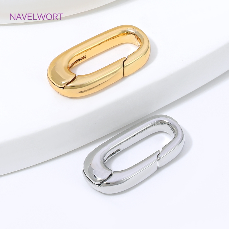 1/2/4Pcs 18K Gold Plated Oval  - Art Craft Making recension och pris