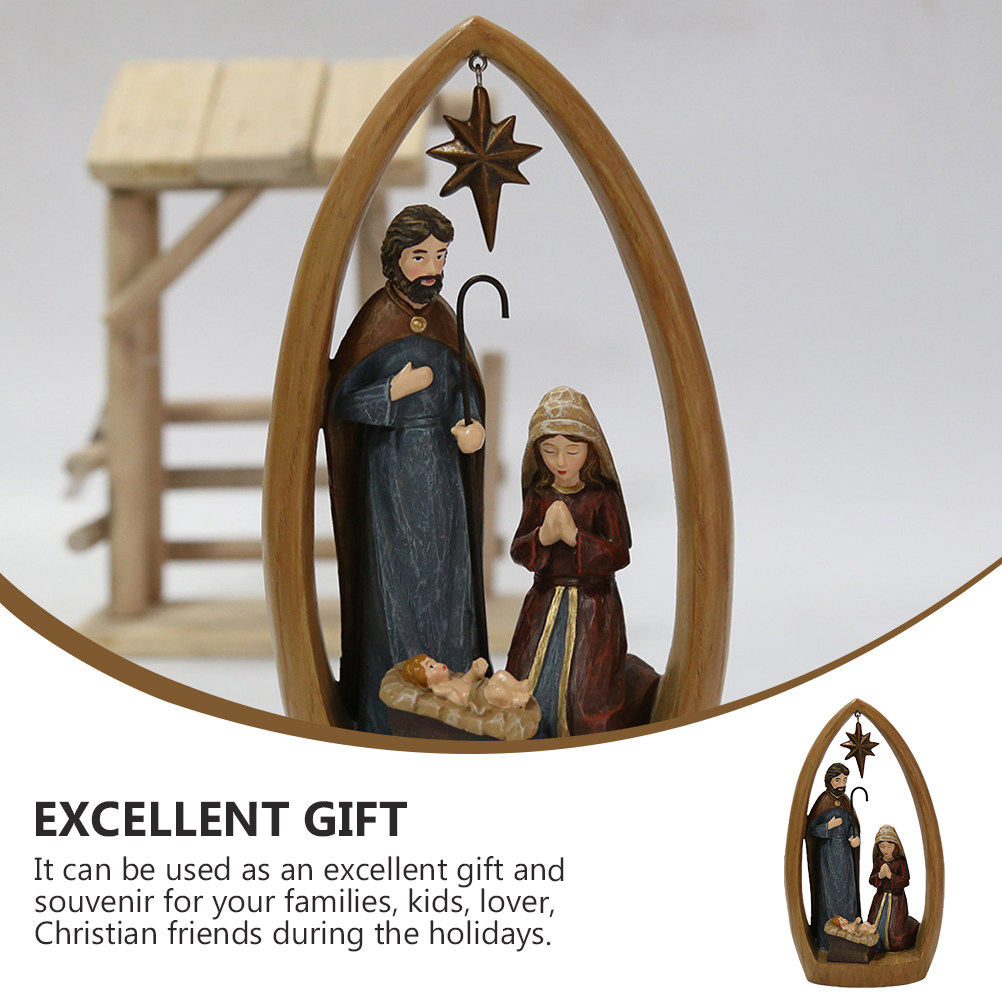 1Pcs Nativity Scene Christian  - Art Craft Restaurant recension och pris