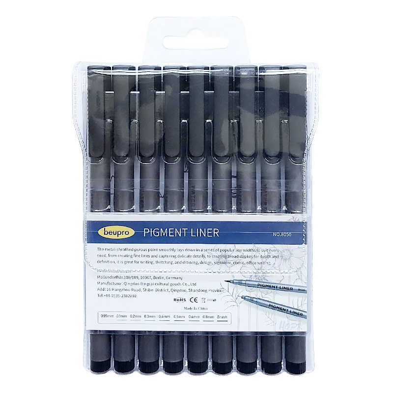 9Pcs/set Pigment Liner Micron  - Calligraphy Pen Set recension och pris