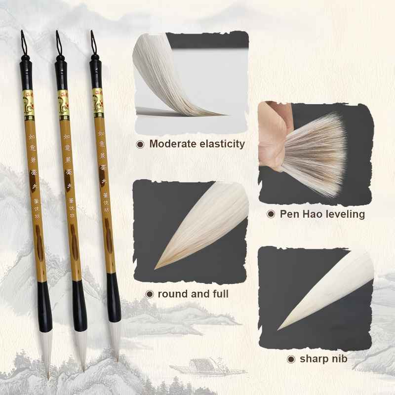 3 Sizes Chinese Writing Brush  - Calligraphy Pen Set recension och pris