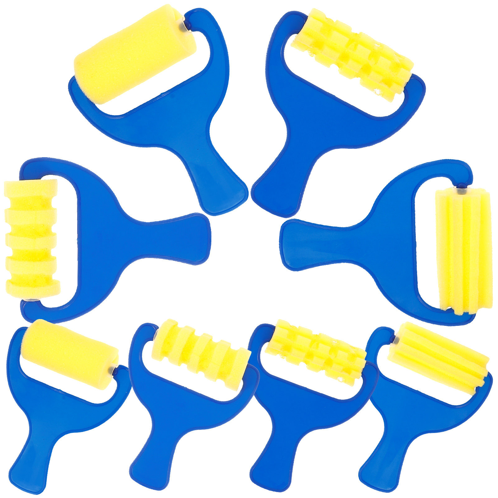 8Pcs Sponge Paint Roller Set C - Art Craft For Preschool recension och pris