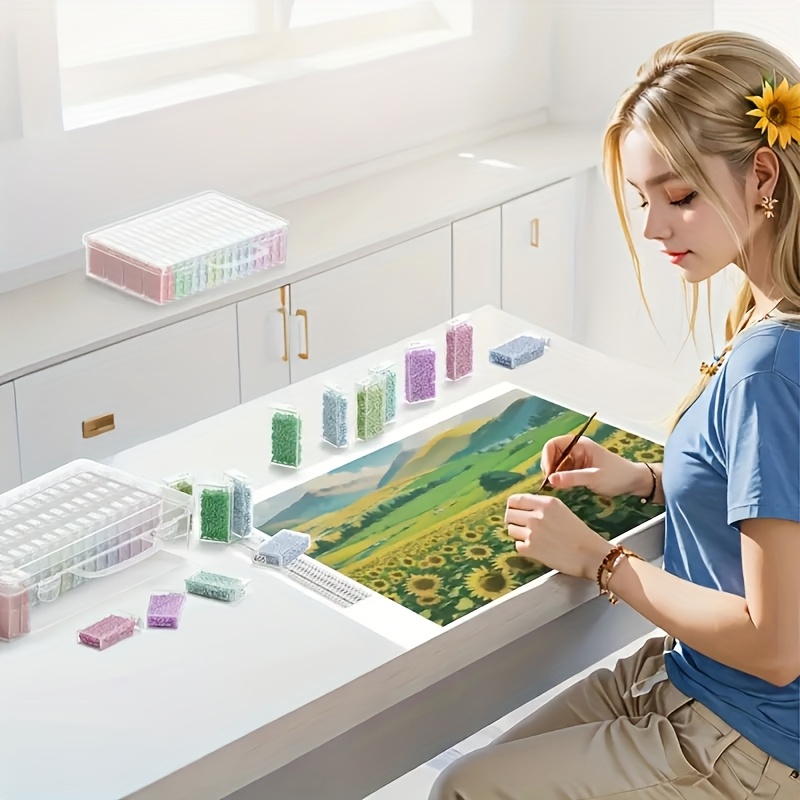 64 Grids Clear Plastic Storage - Art Craft Organizer recension och pris