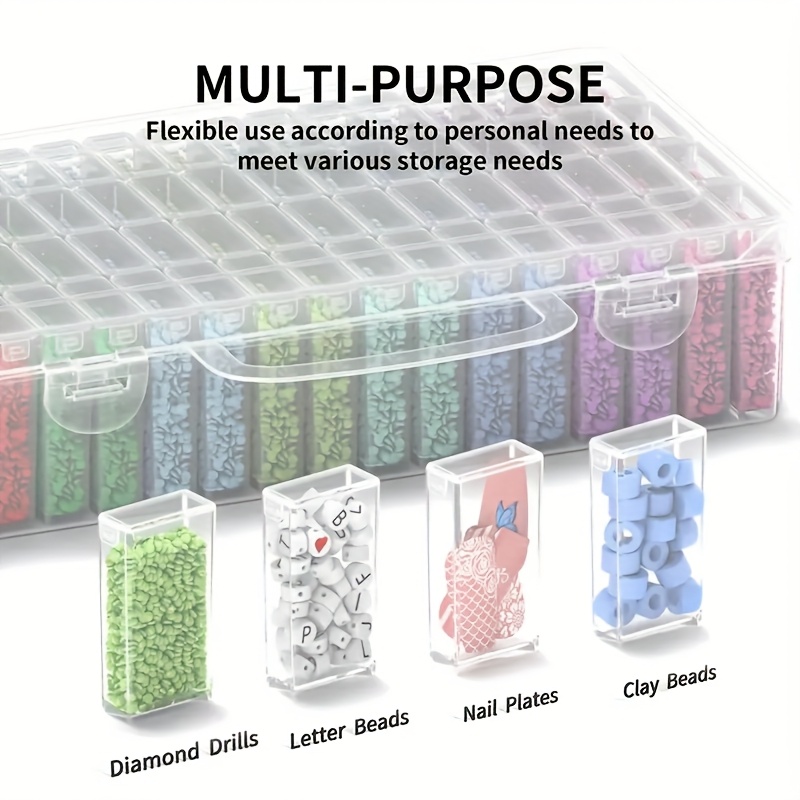 64 Grids Clear Plastic Storage - Art Craft Organizer recension och pris