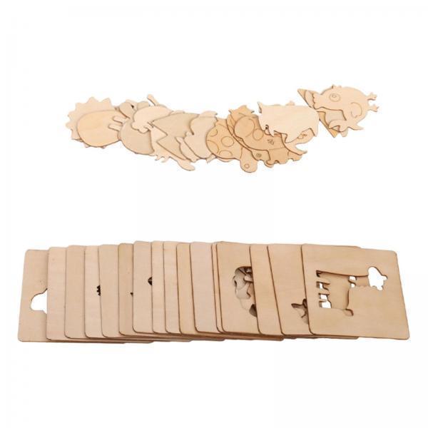 Kids Drawing Stencils Wooden R - Art Craft For Preschool recension och pris