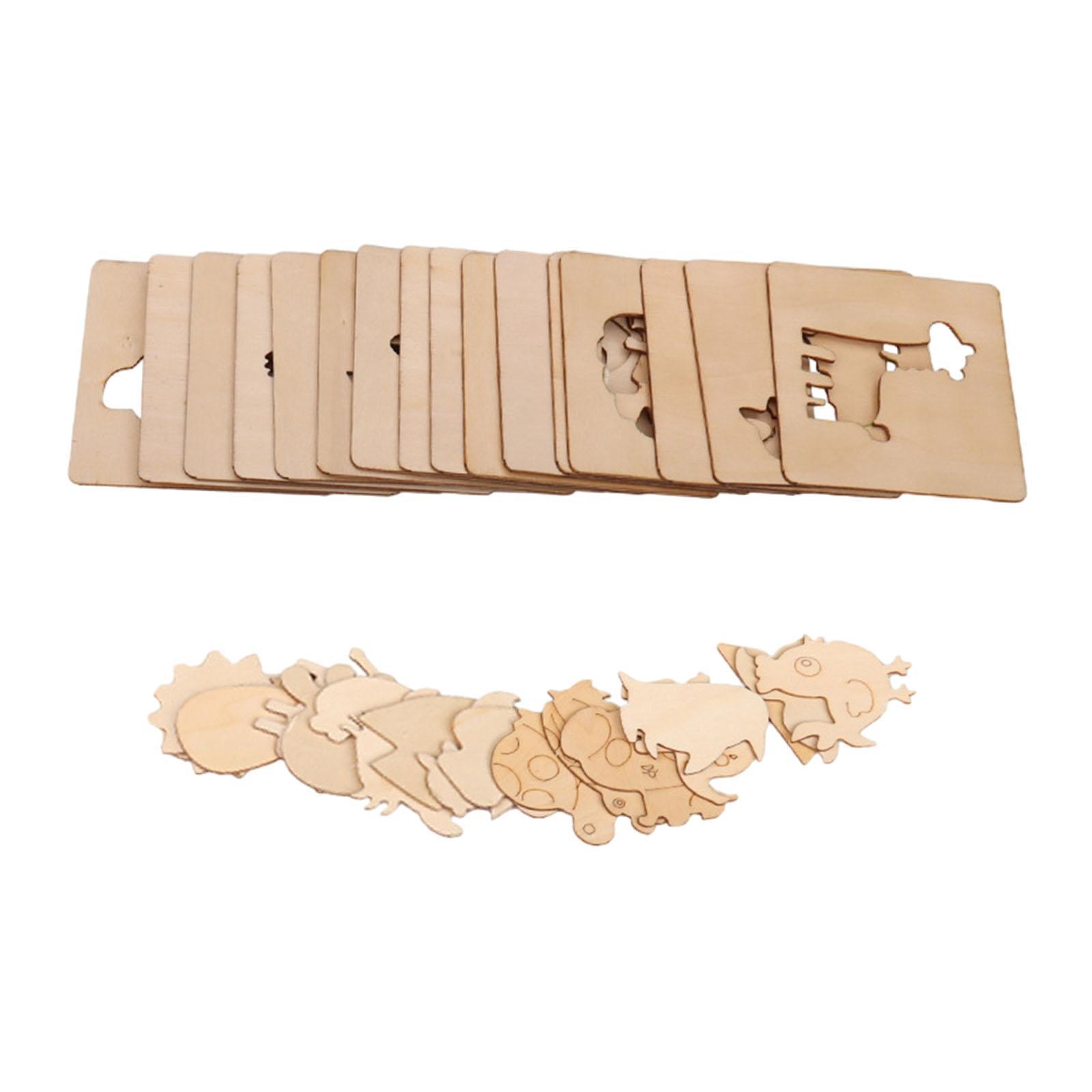 Kids Drawing Stencils Wooden R - Art Craft For Preschool recension och pris