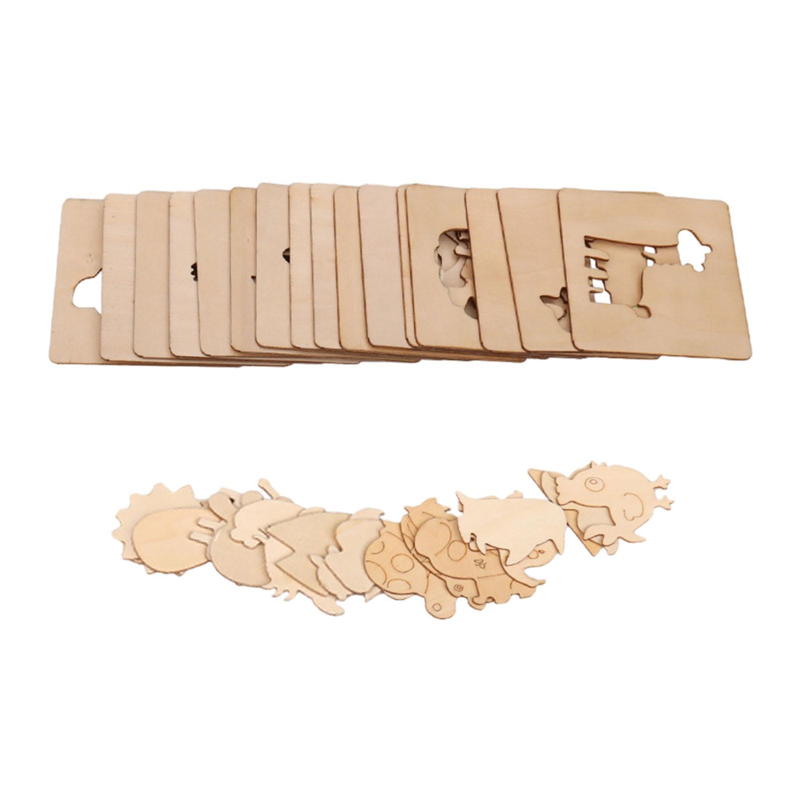 Kids Drawing Stencils Wooden R - Art Craft For Preschool recension och pris