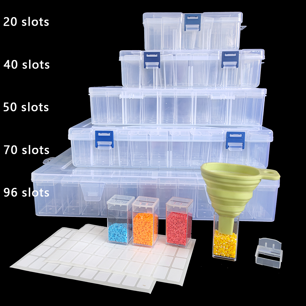 Square Plastic Diamond Paintin - Art Craft Organizer recension och pris