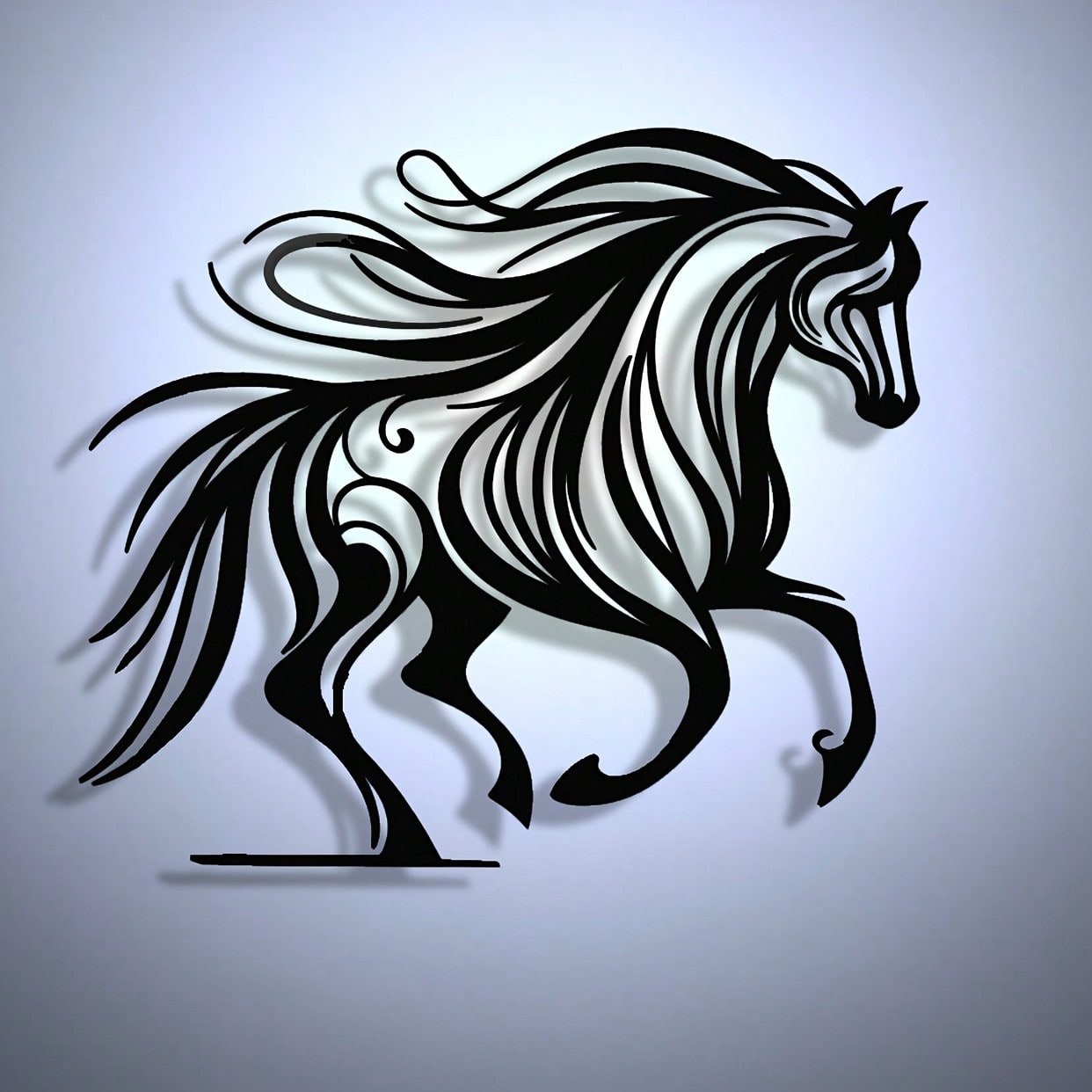 Brand Horse Racing Metal Wall  - Art Craft Logo recension och pris