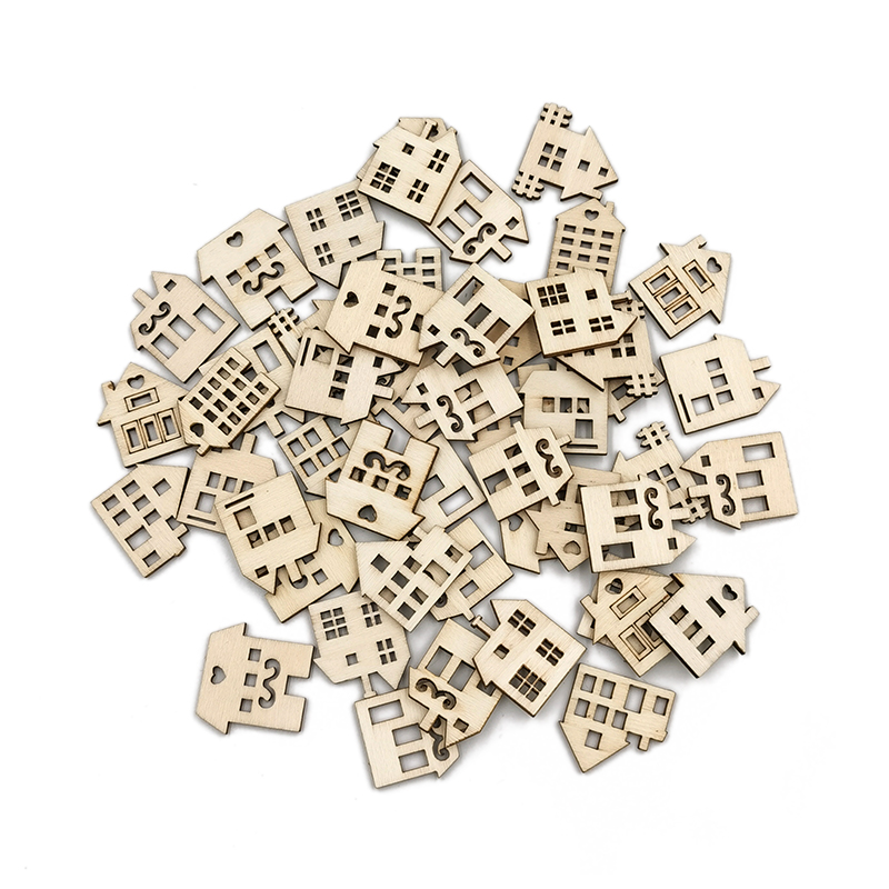 50pcs Unpainted Wood Slices fo - Art Craft For Preschool recension och pris