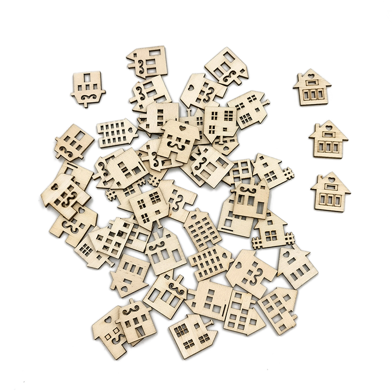 50pcs Unpainted Wood Slices fo - Art Craft For Preschool recension och pris