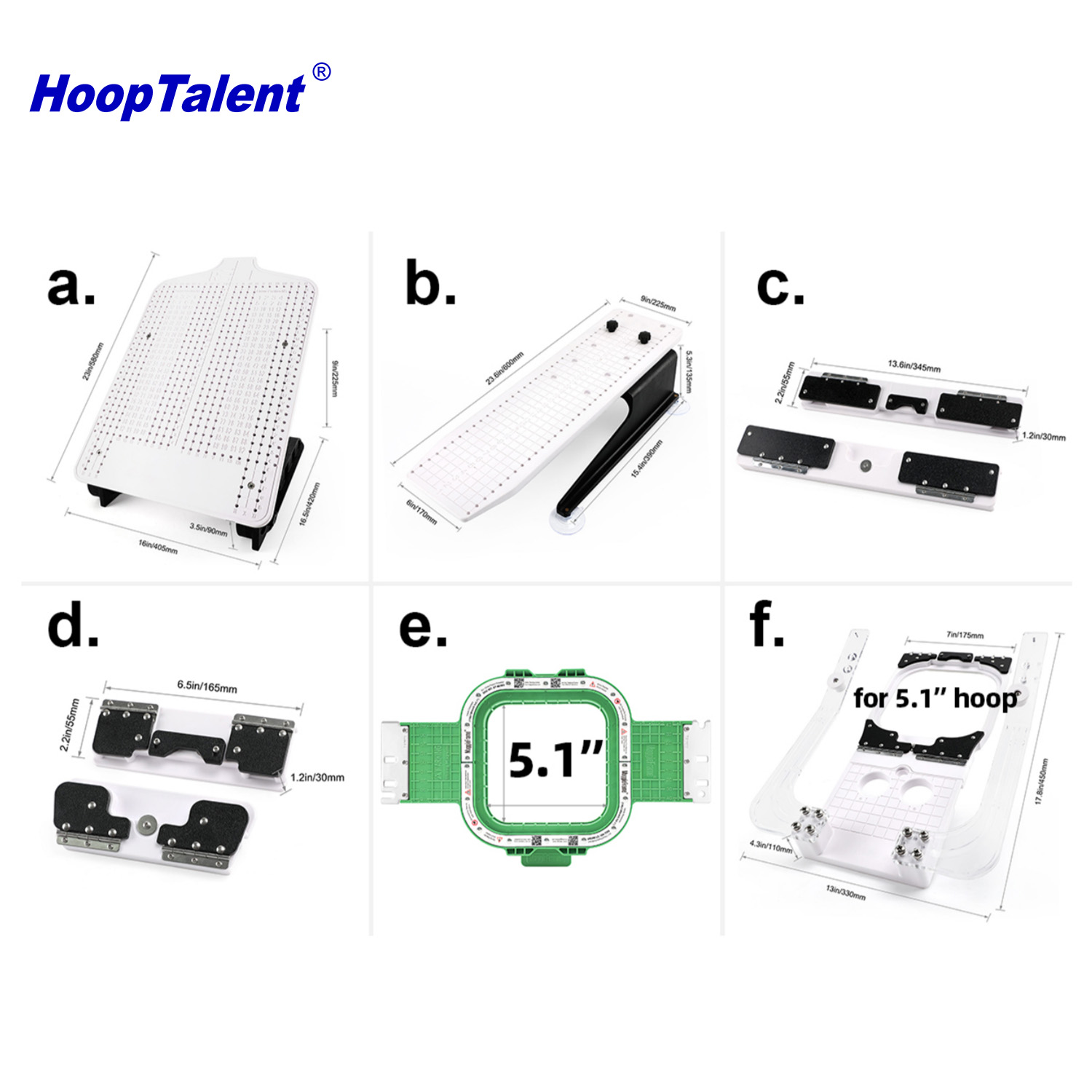HoopTalent Hooping Station Kit - Embroidery Hoop Kit recension och pris