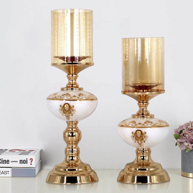 Candlestick ornament metal gla - Art Craft Restaurant recension och pris